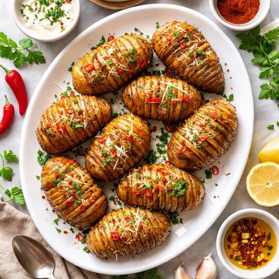 Image of Spicy Hasselback Potatoes