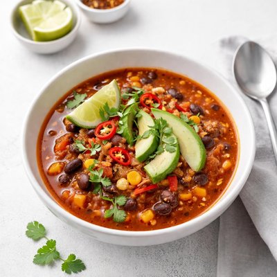 Image of Spicy Healthy Taco Bean Soup
