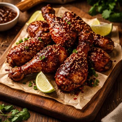 Image of Spicy Hoisin Glazed Drumsticks