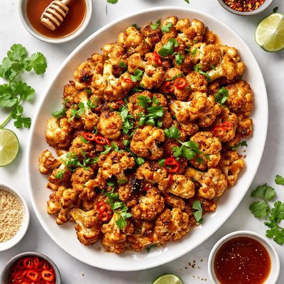 Image of Spicy Honey Roasted Cauliflower