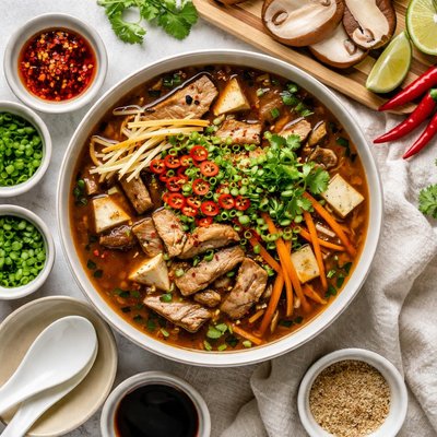 Image of Spicy Hot and Sour Soup with Pork