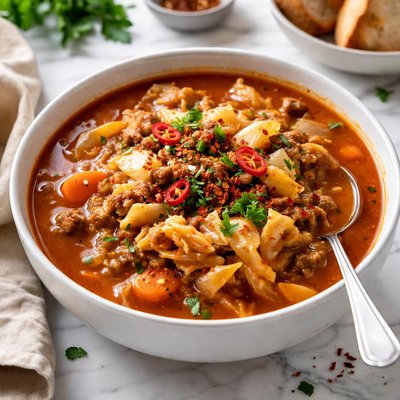 Image of Spicy Hot Cabbage Soup