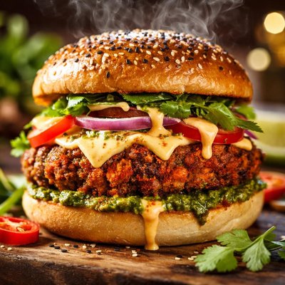 Image of Spicy Indian Burger 2