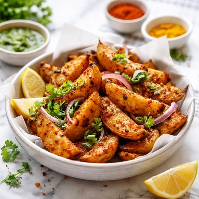 Image of Spicy Indian Potato Wedges
