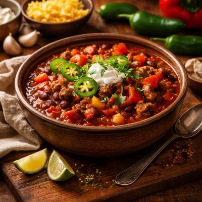 Image of Spicy Jalapeno and Bell Pepper Chili