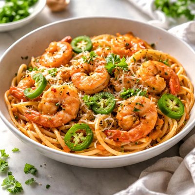 Image of Spicy Jalapeno Shrimp Pasta