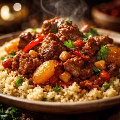 Image of Spicy Lamb Tagine with Couscous