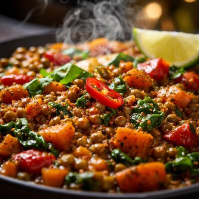 Image of Spicy Lentil and Vegetable Dish