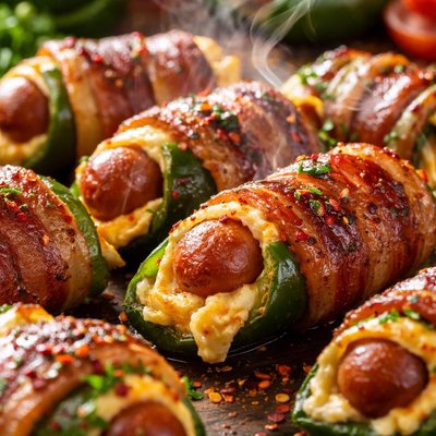 Image of Spicy Lil Smokie Bacon Wrapped Jalapeno Poppers