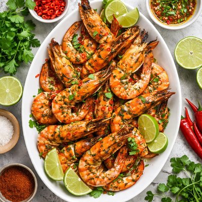 Image of Spicy Lime Grilled Prawns