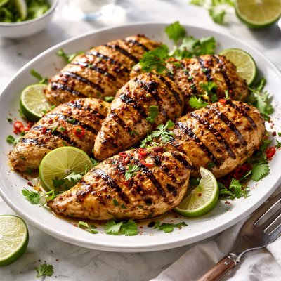 Image of Spicy Lime Marinated Grilled Chicken Breasts