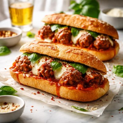 Image of Spicy Meatball Sandwiches