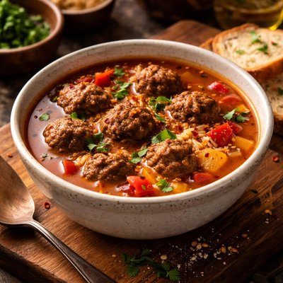 Image of Spicy Meatball Soup