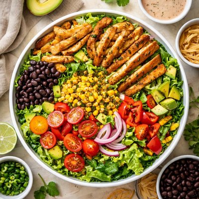 Image of Spicy Mexicali Salad with Chipotle Ranch Dressing