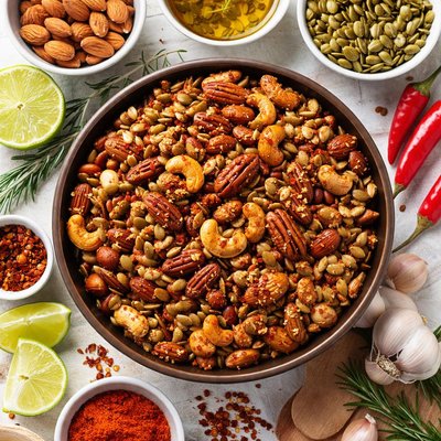 Image of Spicy Mixed Nuts Seeds