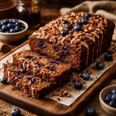 Image of Spicy Molasses Blueberry Cake