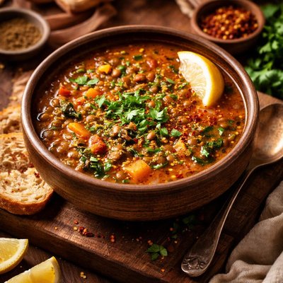 Image of Spicy Moroccan Lentil Soup