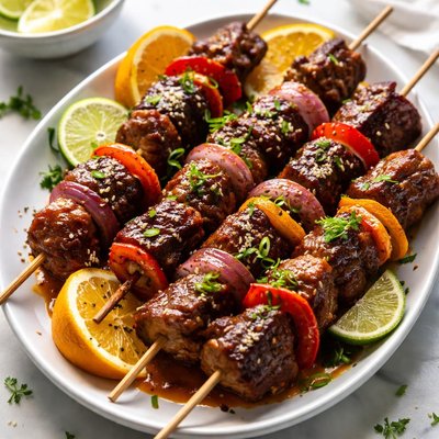 Image of Spicy Orange Beef Kabobs