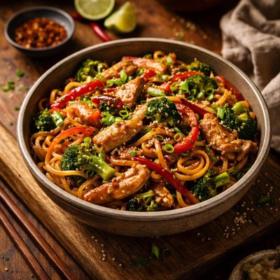 Image of Spicy Oriental Turkey Noodles