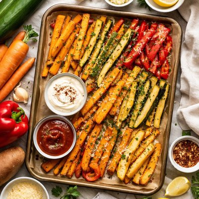 Image of Spicy Oven Baked Vegetable Fries