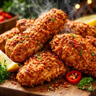 Image of Spicy Oven Fried Chicken