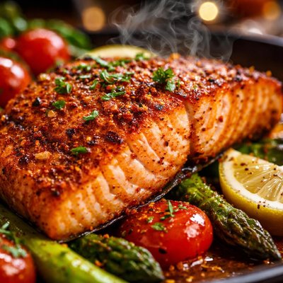 Image of Spicy Pan Seared Salmon