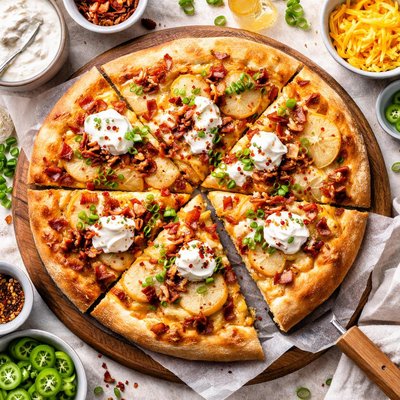 Image of Spicy Perogy Pizza