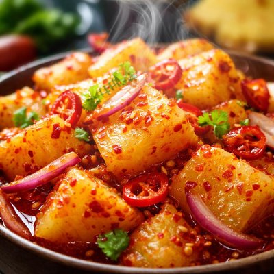 Image of Spicy Pineapple Pickle Acar Nenas