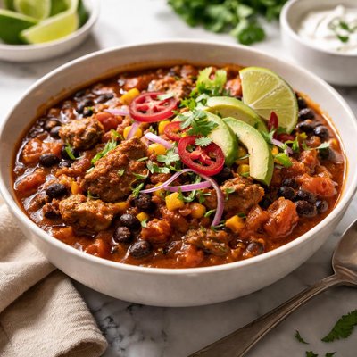 Image of Spicy Pork and Black Bean Chili