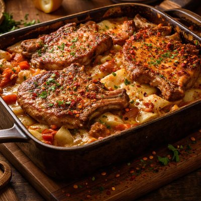 Image of Spicy Pork Chop Casserole