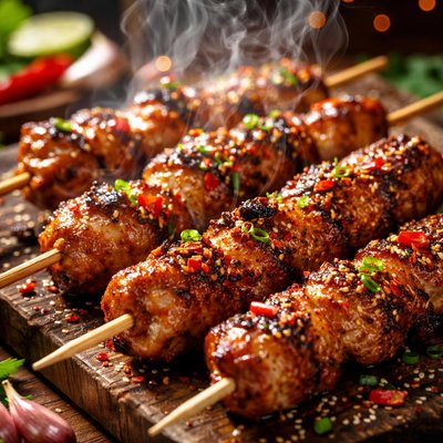 Image of Spicy Pork Skewers