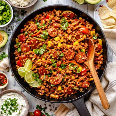 Image of Spicy Pork with Chorizo