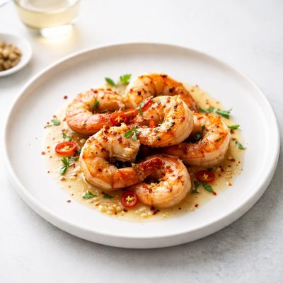Image of Spicy Prawns in White Wine Sauce