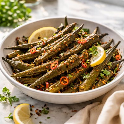 Image of Spicy Roasted Okra