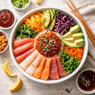 Image of Spicy Sashimi Bowl Hwe Deop Bap