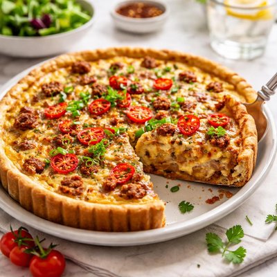 Image of Spicy Sausage Quiche