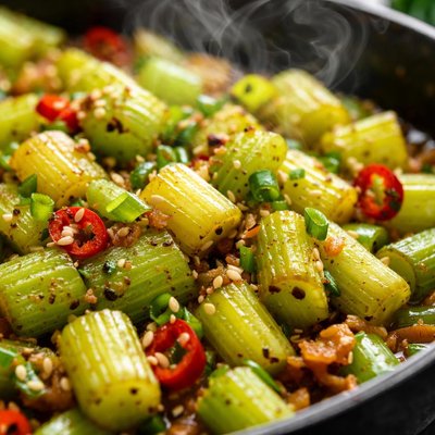 Image of Spicy Sauteed Celery