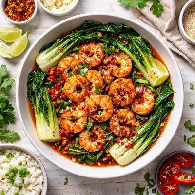 Image of Spicy Shrimp and Bok Choy