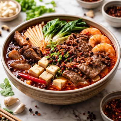 Image of Caldo base de sopa picante Sichuan Paleo