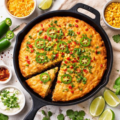 Image of Spicy Skillet Cornbread