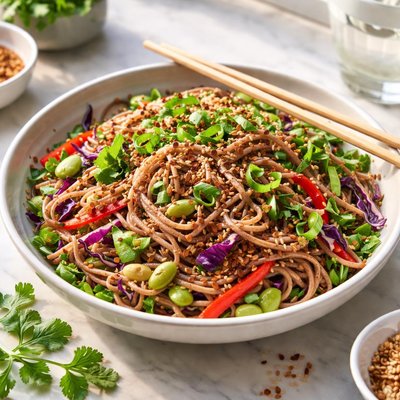 Image of Spicy Soba Sesame Salad