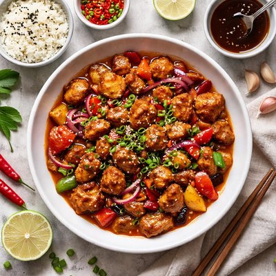 Image of Spicy Stir Fried Chicken in Hoisin Sauce