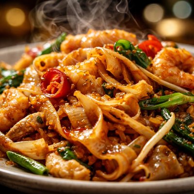 Image of Spicy Stir Fried Rice Noodle