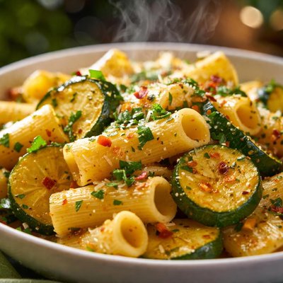 Image of Spicy Summer Squash and Pasta