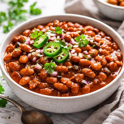 Image of Spicy Sweet Barbecued Beans Vegan