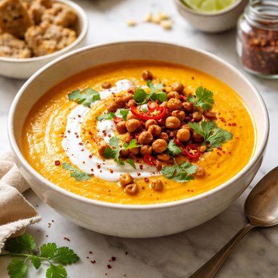 Image of Spicy Sweet Potato and Coconut Soup