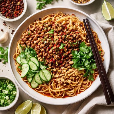 Image of Spicy Szechuan Noodles Dan Dan Mian
