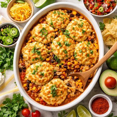 Image of Spicy Tex Mex Chicken Cobbler