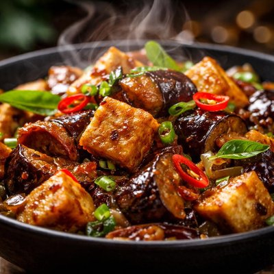 Image of Spicy Thai Eggplant Tofu