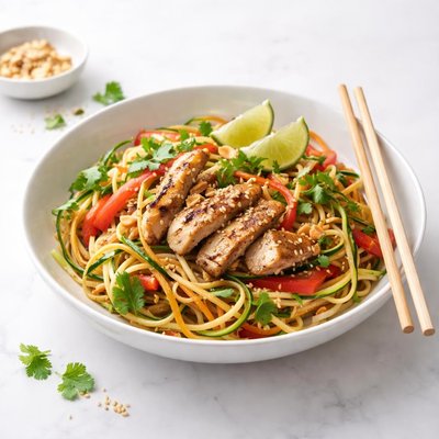 Image of Cuenco de fideos picantes tailandeses Whole30